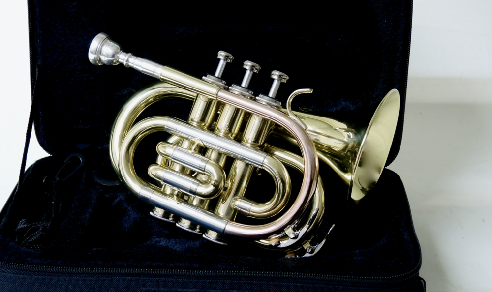 Bb-Taschentrompete MTP T-205 PT - Brasserie Hamburg Blasintrumente UG 
